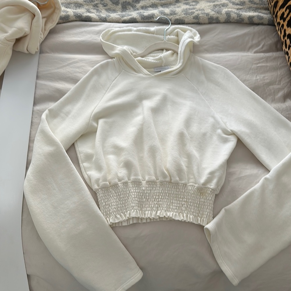 Beyond Yoga Cropped Terrycloth Hoodie - NEW